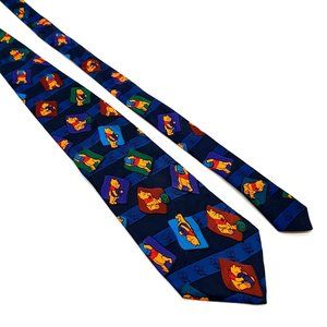 Pooh Mens Necktie Disney Vintage Accessory Office Work Casual Dad Gift Novelty
